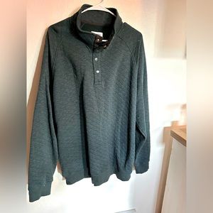 Men's Quilted Snap Pullover Sweatshirt - Goodfellow & Co